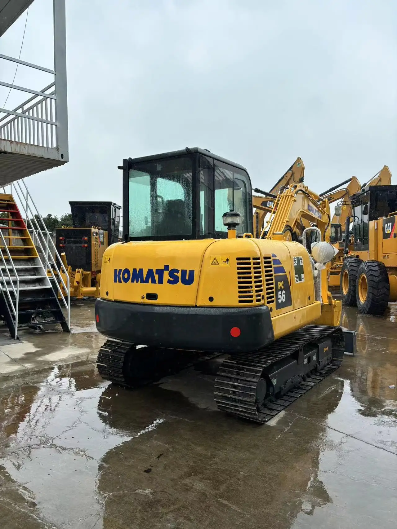 Used k-omatsu japan PC56-7 chain excavator, mini excavator PC35MR PC45 PC55MR-2 for sale