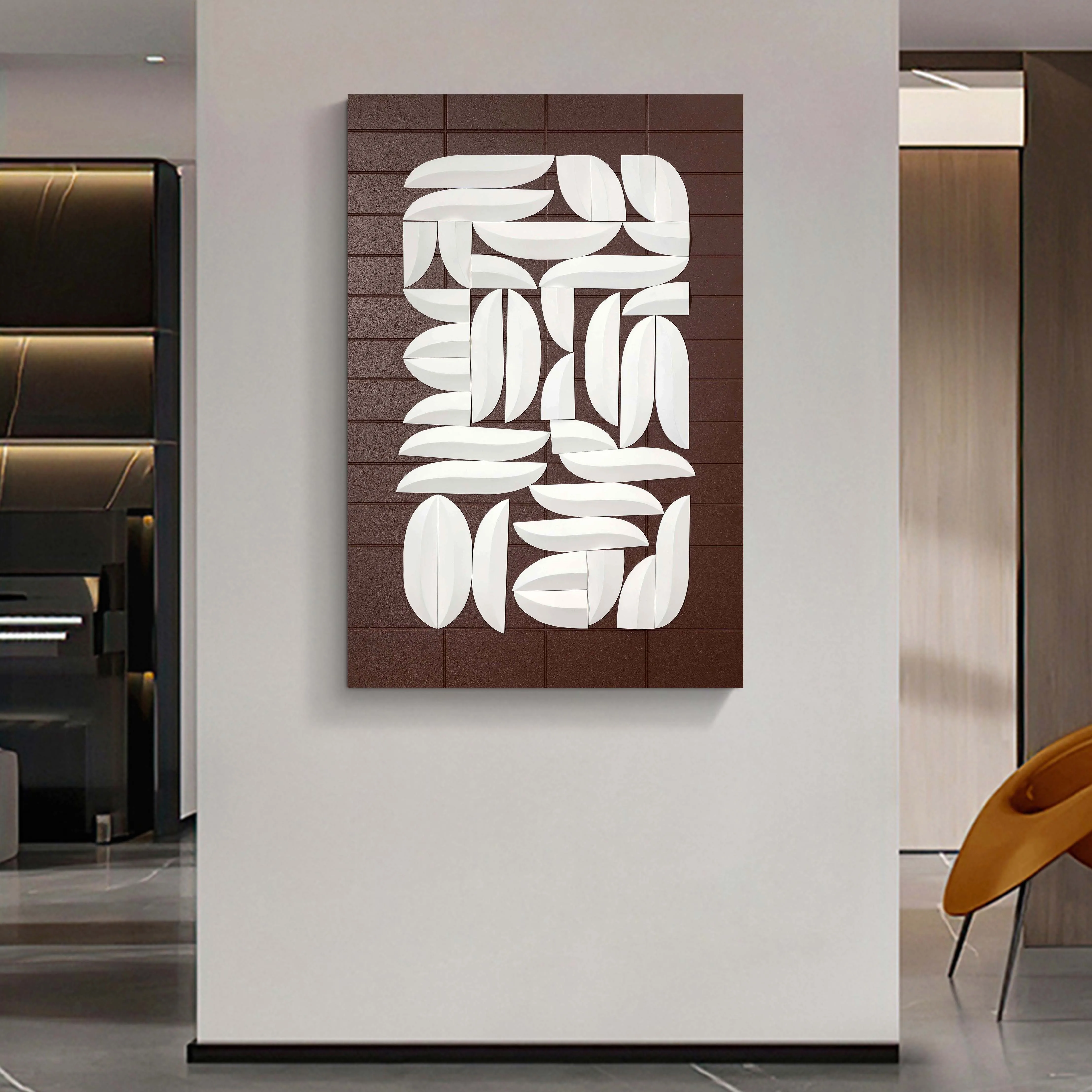 Hotel hanging paintings   3d three-dimensional  porch decoration painting  simple modern  for abstract wall art