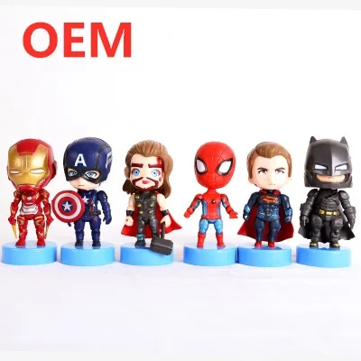 OEM индивидуальный мини мультяшный Супермен игрушка 3d фигурка