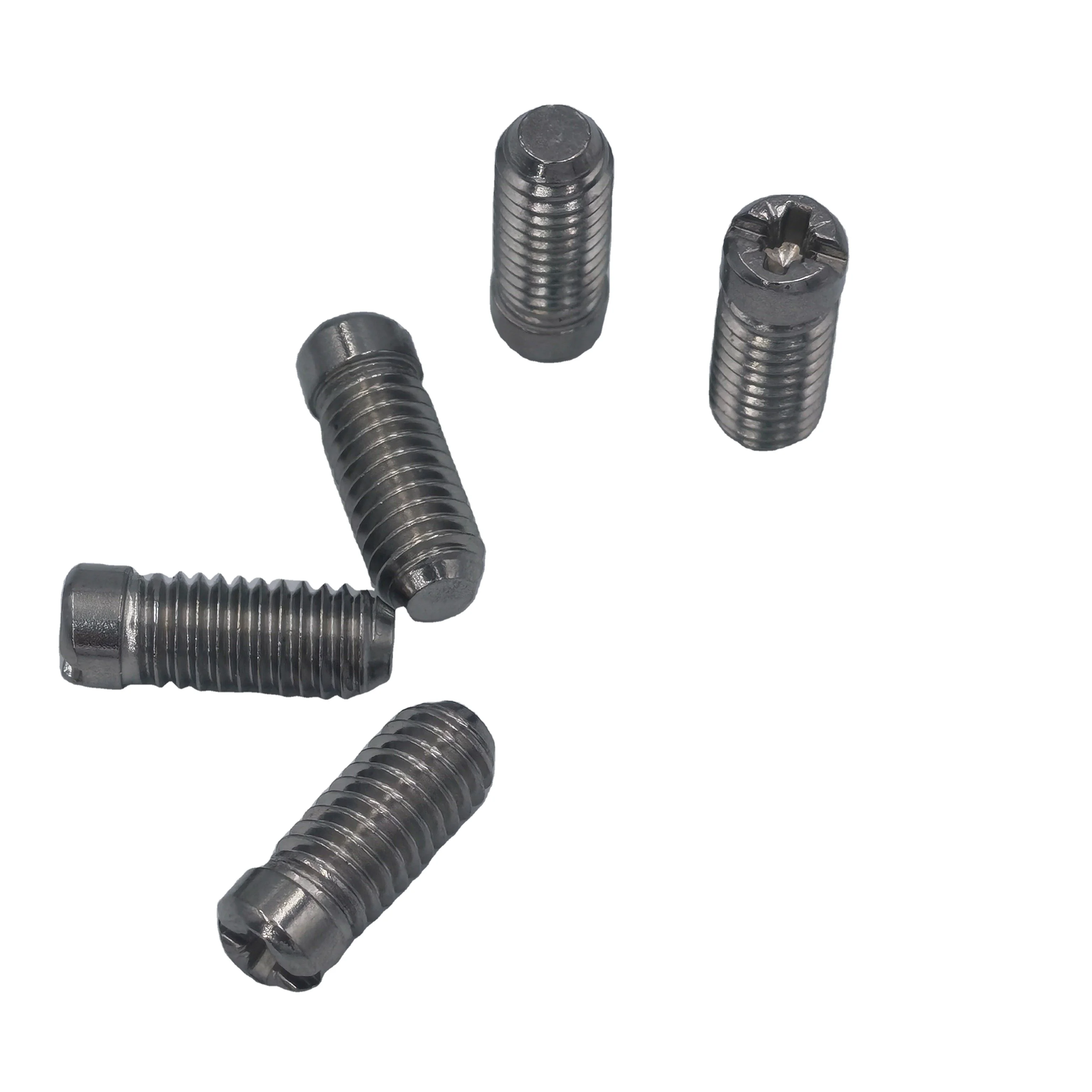 China factory  license plate screws  Burnished Set Grub Screws  dome head bolt  M6 plastic tie strips corner connector screw