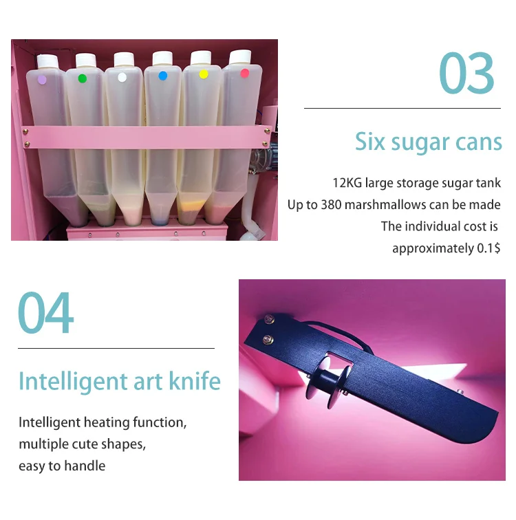 Automatic Cotton Candy Vending Machine Full Automatic Cotton Candy Machine