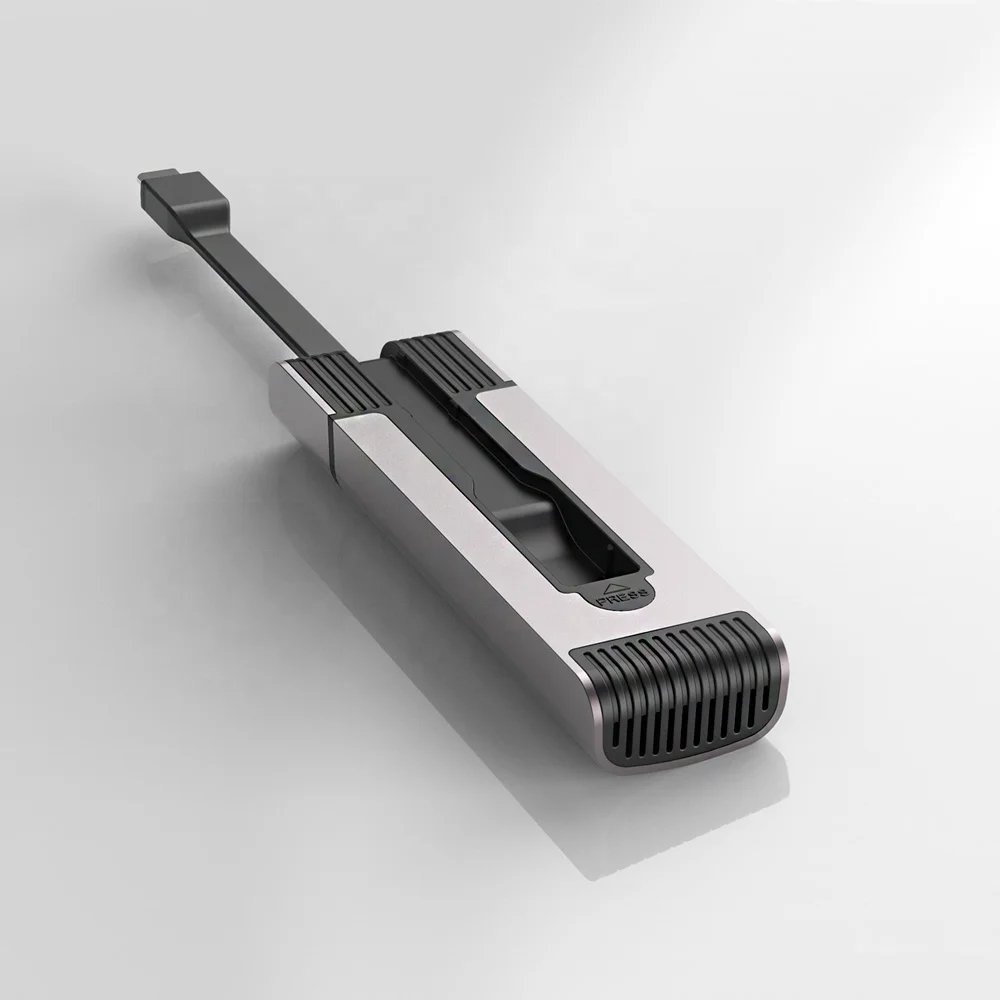 aluminum ssd enclosure with cable tool free m.2 pcie case ssd 2242 nvme pcie to usb nvme case type c nvme ngff usb casing