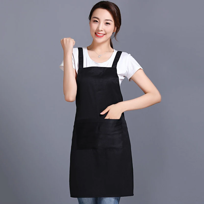 Wholesale Custom Logo Bbq Apron Grill Promotional Nail Shop Work Kitchen Aprons