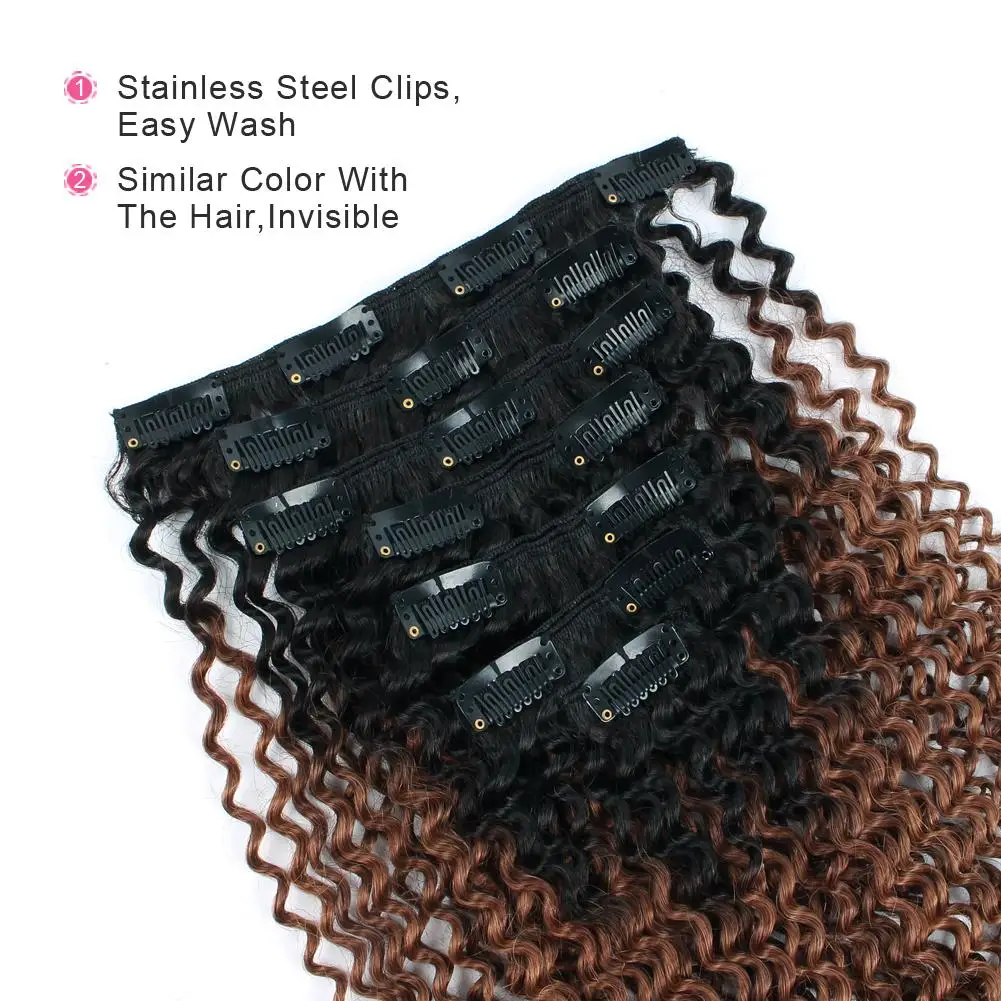 Wholesale Clip in Hair Extensions 100% Virgin Indian Raw  Human Hair Seamless Straight Double Drawn bangs hair clip