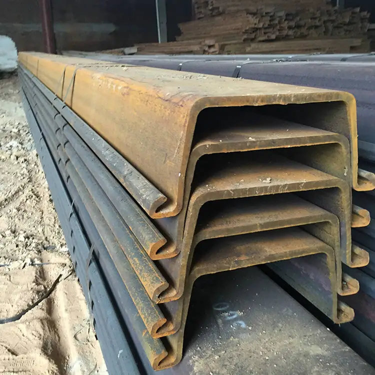 Huaruitai SY295 Korea Larssen High Quality Product Good Resistance Steel Sheet Piles Wall