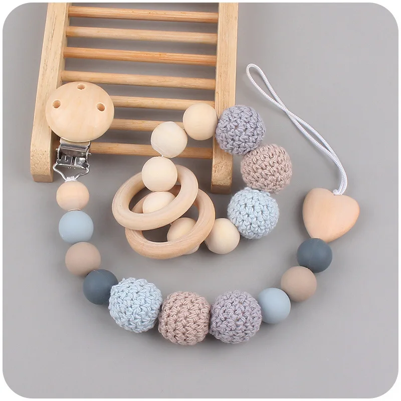 Baby Pacifier Clips Baby Silicone Pacifier Chain Bracket Holder For Nipples Toddler Toys Baby Shower Gift