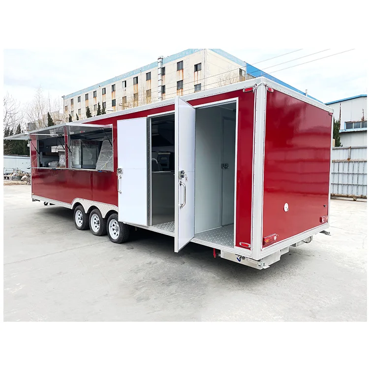 Ice Cream Truck Pizza Coffee Cart Catering Concession Trailer BBQ Vintage Food Truck With Full Kitchen