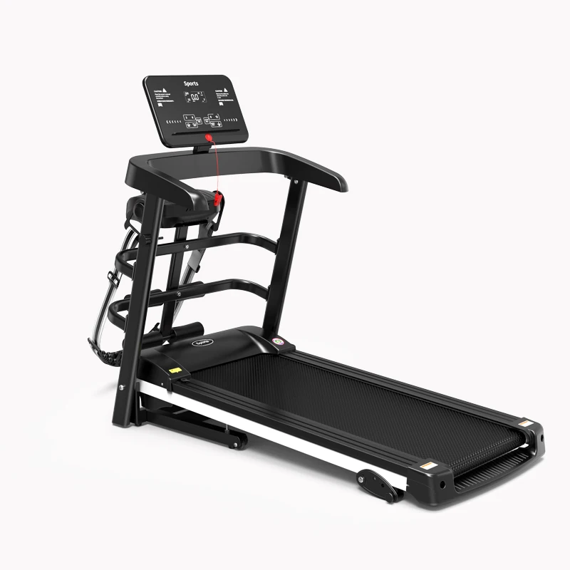 YUNAPO Fitness Exercise Mechanical Electric Treadmill Commercial Home Treadmill Running Machine With Screen Vibration Function