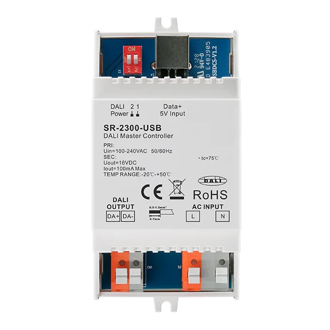 Источник питания и поддержка HCL автобуса DALI master SR-2300USB bulit-in