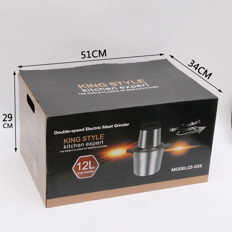 2023 NEW Stainless Steel, Meat Grinder Sharp Blade Commercial 12L Large Capacity Minced Meat Grinder/