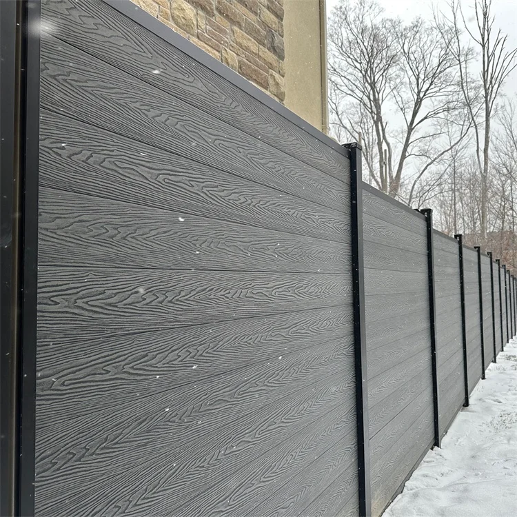 Nature Friendly Outloosegrounvinylvacy Fence Wpc Terraces and Balconies Wpc Wall Panel Outdoor Fence in France Garden Fence