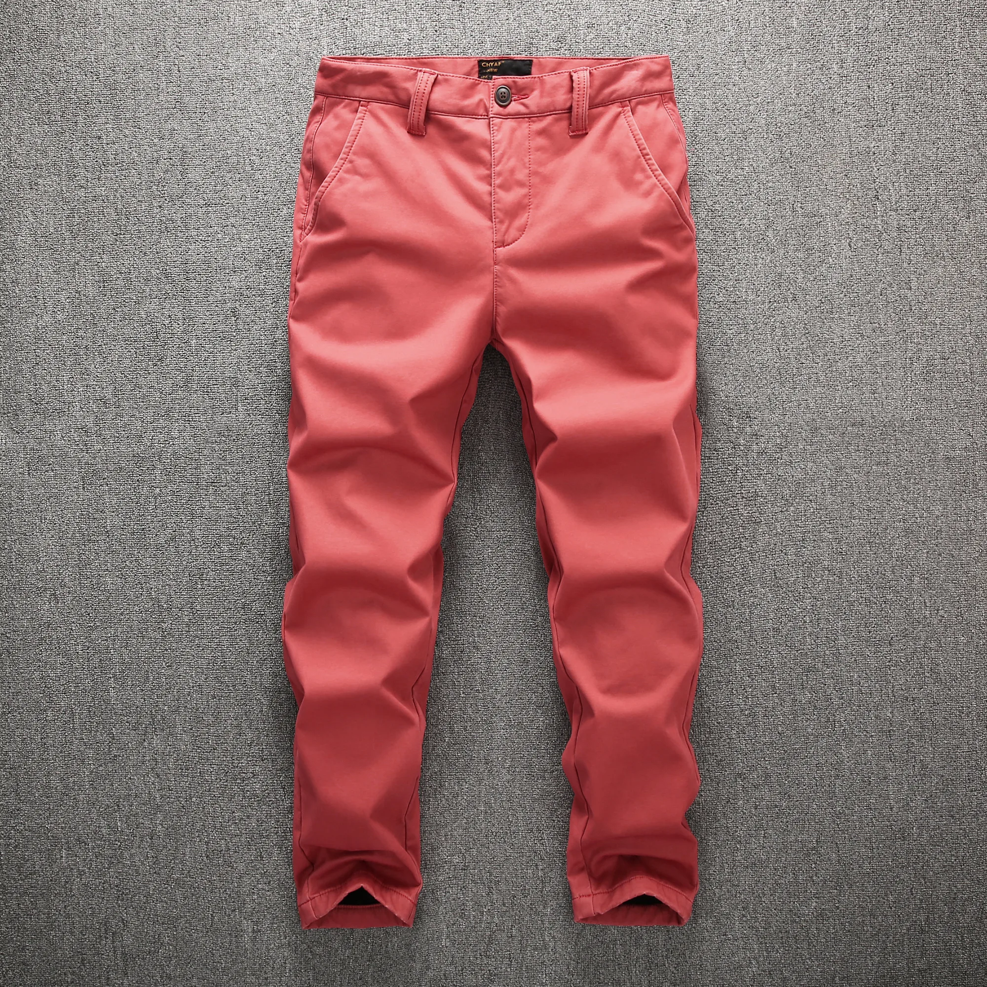 Windproof Winter Add Wool Warm Men Trousers Casual Pants With Pocket