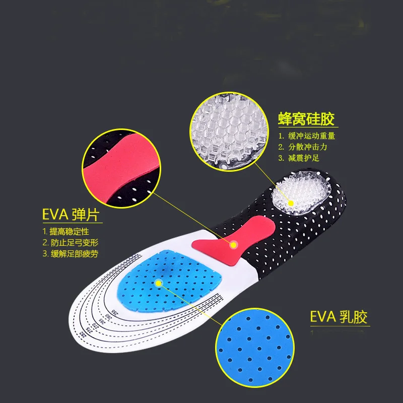 Insoles Orthopedic Memory Foam Sport Support Shock Absorption Insert Woman Men shoes Feet Soles Pad Orthotic Shoes & Accessories