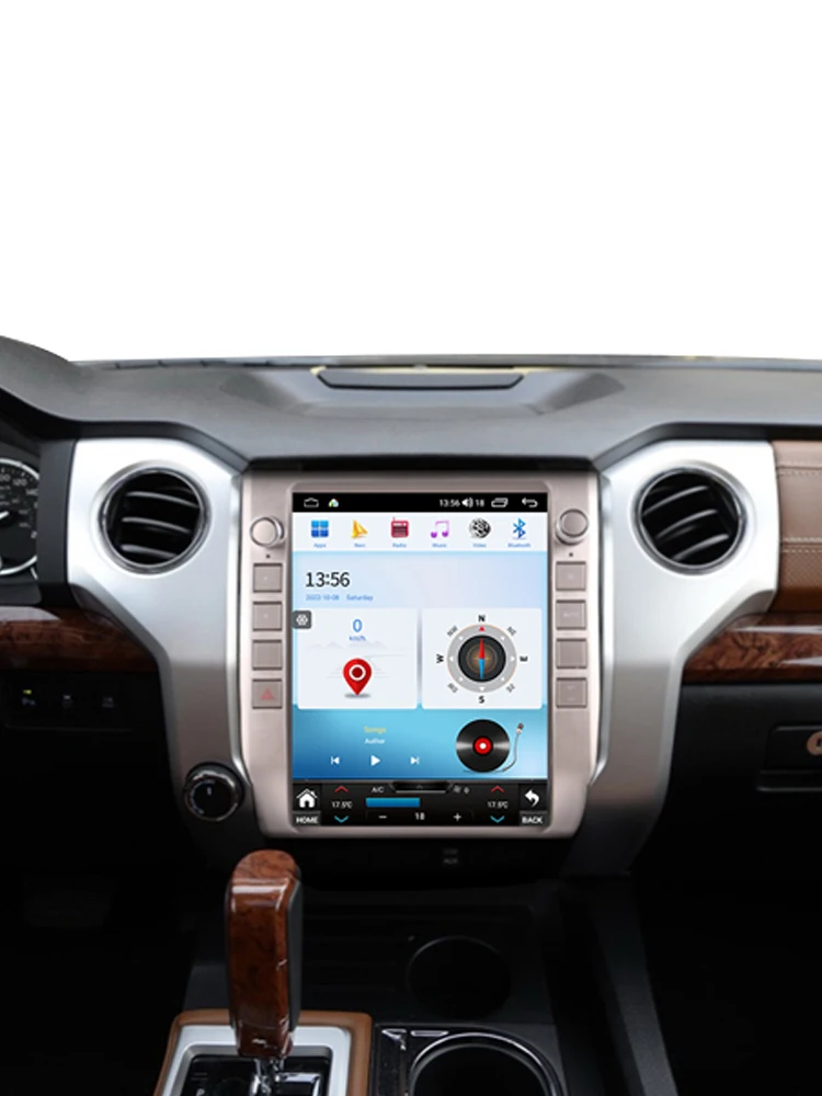 Krando 12.1 Inch Tesla Style Car Stereo for Toyota Tundra 2014-2021 Car Multimedia Player Built-in Wireless CarPlay WIFI 4G