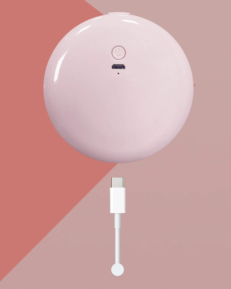 Compact Rechargeable Lighted Makeup Mirror Custom LOGO Handheld 2-Sided Travel LED Light Pocket Mirror