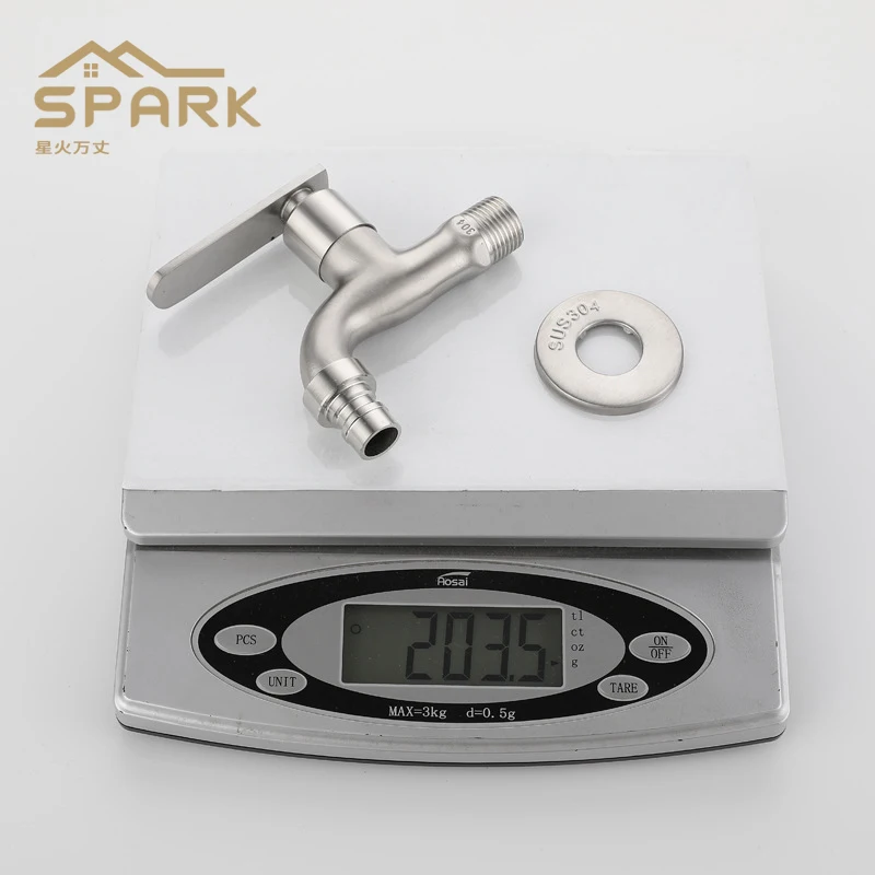 Stainless steel faucet OEM engineering external washing machine faucet