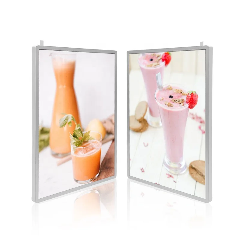 A1 A2 A3 DC5V/12V Dynamic LED Panel Tempered Glass Material, Slim Menu Display Panel, Advertising Led Light Box for Restaurant