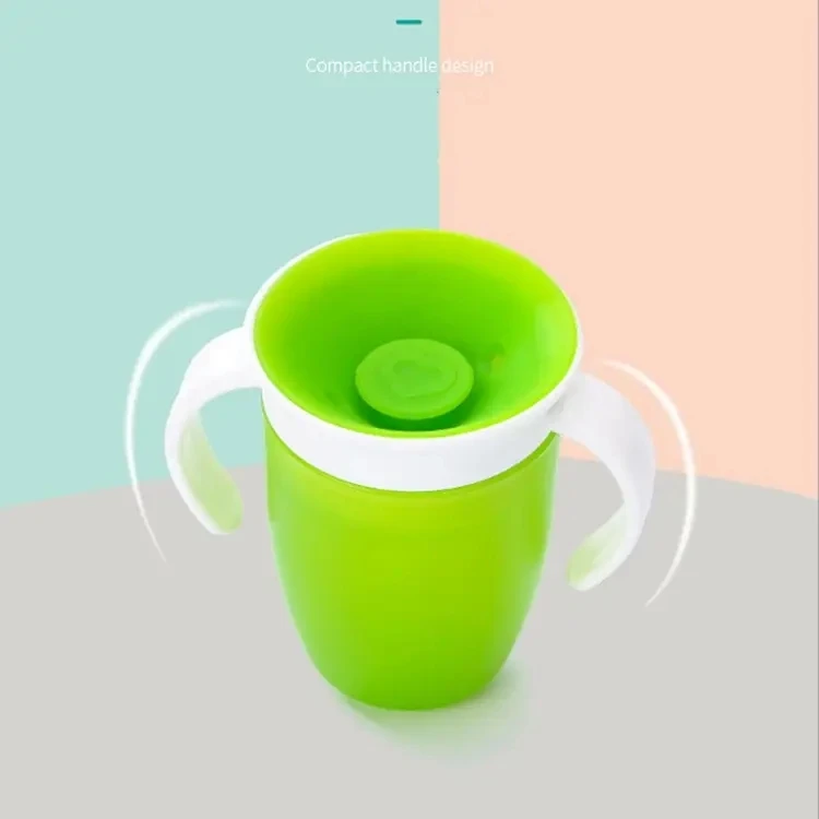 Portable Kids Toddler Duckbill Sippy Water Cup Baby Drinking Cup With Handle 360 Degrees Leak-proof Infants Training Cup