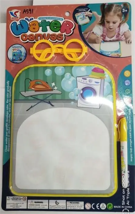 Interactive change colour water mat kids doodle drawing book Water Painting Book Baby Bath Fun explorative Toys
