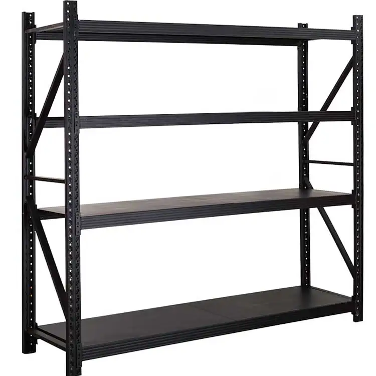 Manufacturer Heavy Duty Per Layer Warehouse Pallet Metal Storage Rack System Light Medium Duty 4 Tier Boltless Shelving