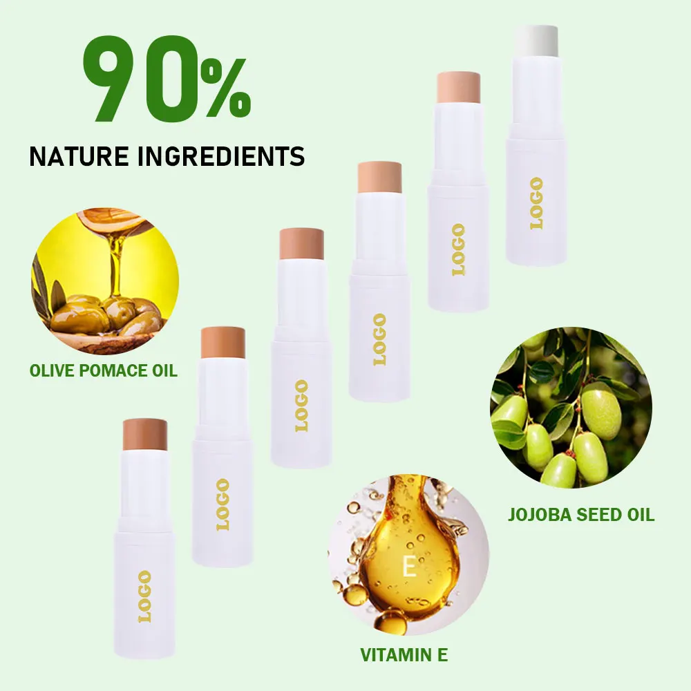 OCHAIN New Factory Custom Your Logo Private Label Matte Makeup  No Logo Bronzer Foundation Contour Stick