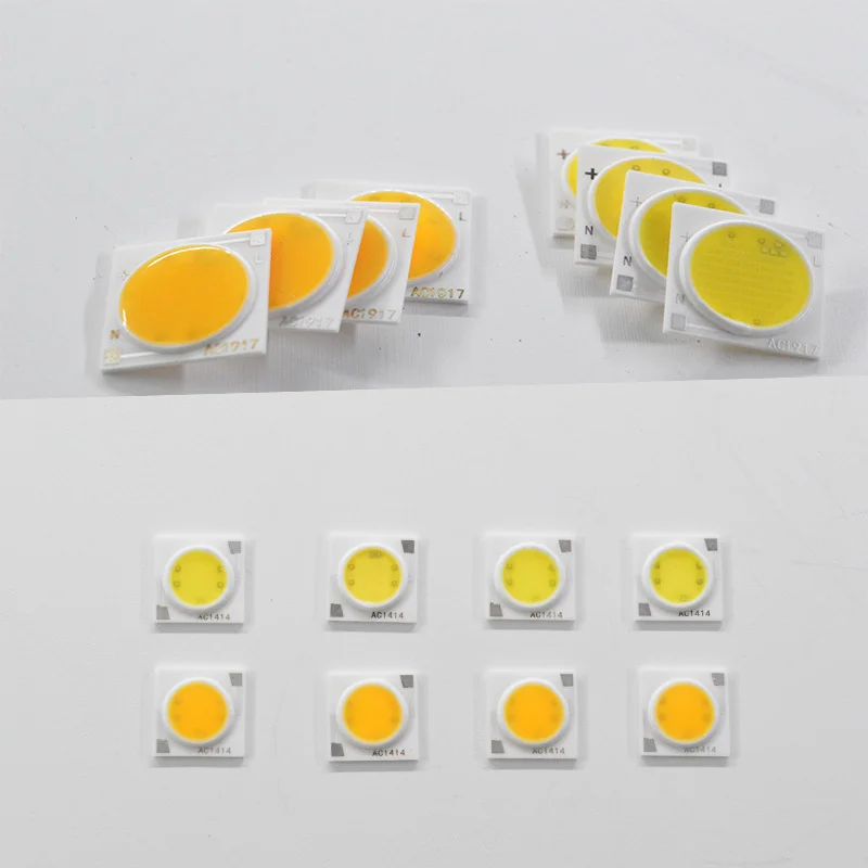 DC12V 1313 1919 size Cob led chip 5W 7W 10W 15W COB LED Chips for LED downlight