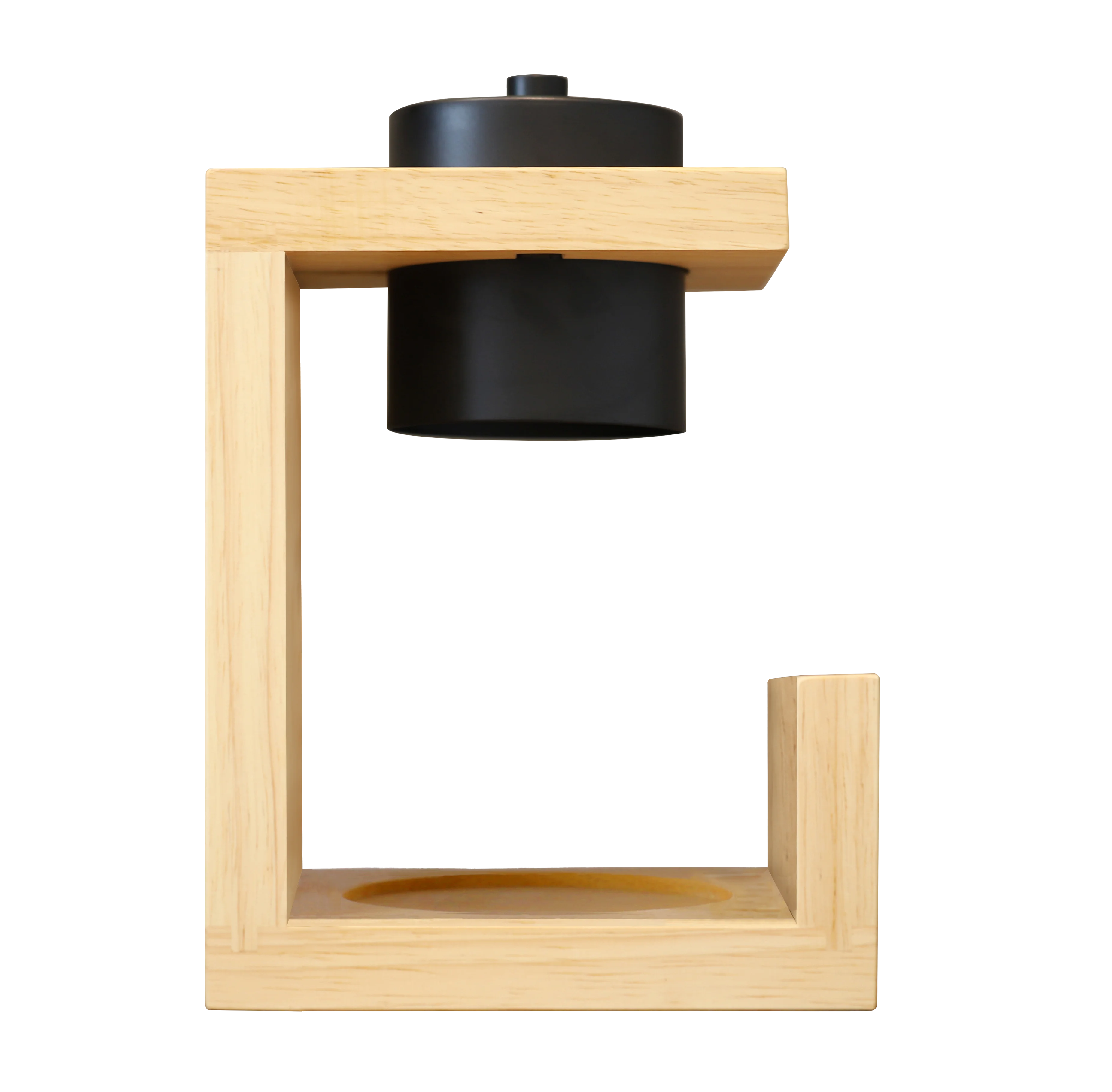 HOT SALE electric metal candle warmer original wood base incense burner lantern fragrance jar candles home decor light