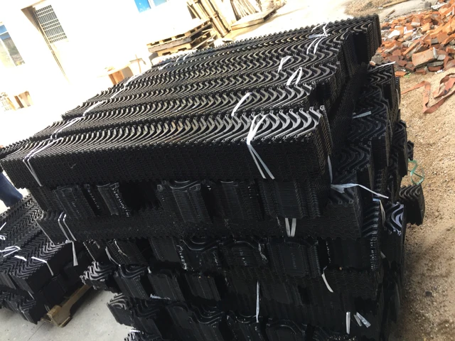 Supply PVC structure trickling filter PVC filling plate industrial cooling tower filling materials