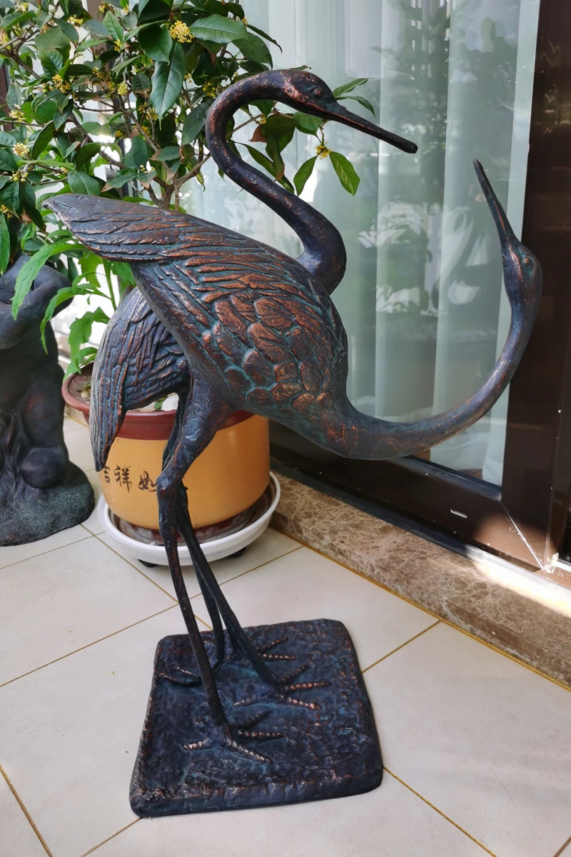 Античная литая алюминиевая металлическая Лейка слона винтажная уличная декоративная фигурка