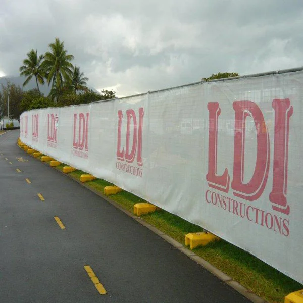 Fabric mesh banner Custom outdoor Banner Print Custom Advertising Fence Mesh Hanging Outdoor Banner