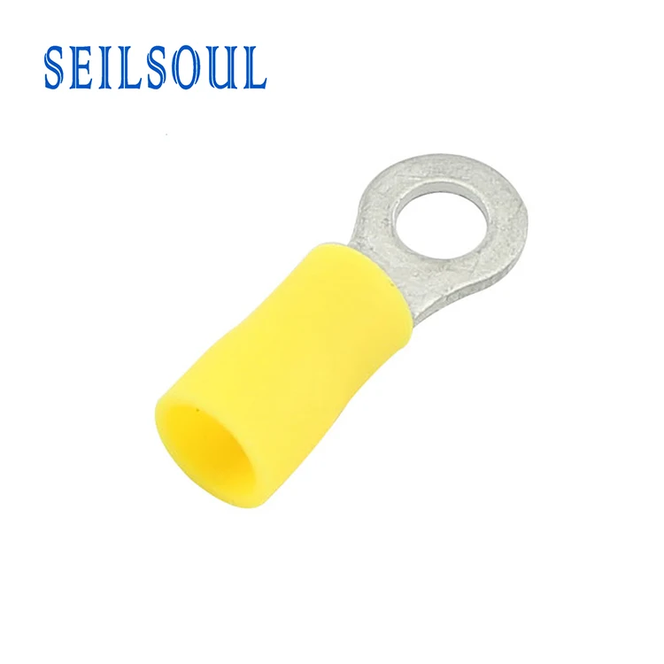 SEILSOUL Горячая продажа RV 1,25-4 предварительно изолированные круглые медные кольцевые проволочные клеммы наконечники