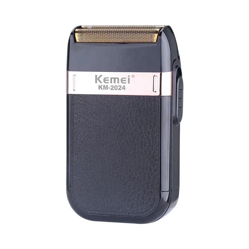  Kemei-2024 USB зарядная электробритва для мужчин с возвратно-поступательным движением бритва двойным лезвием бритвы водонепроницаемый машинка стрижки бороды и усов; Бритвенный