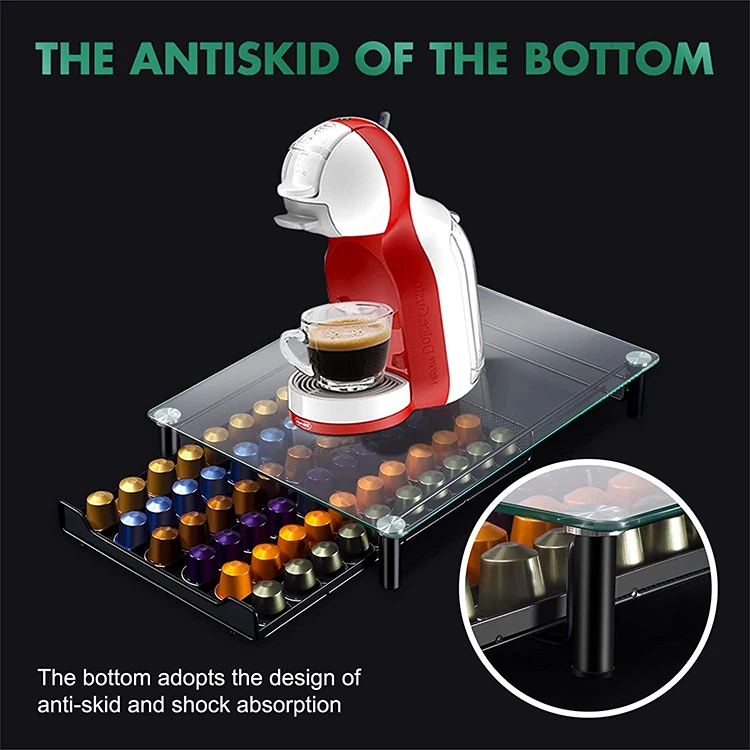 2022 Лидер продаж 60 кофе Nespresso капсула ящик коробка рамка стекло