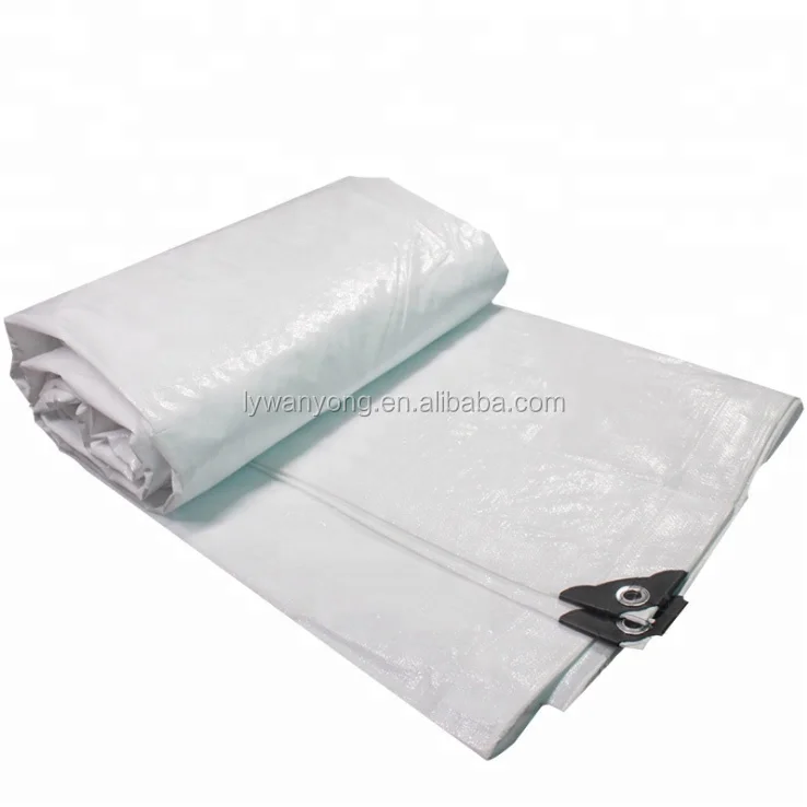 210gsm PE Transparent Leno Mesh Fabric Tarpaulin in clear Color