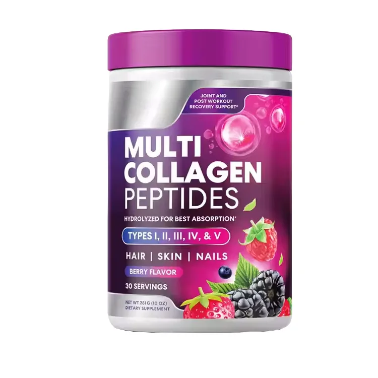 Collagen Powder Hydrolyzed Natural Dietary Supplement Multi Collagen Powder Skin Whitening