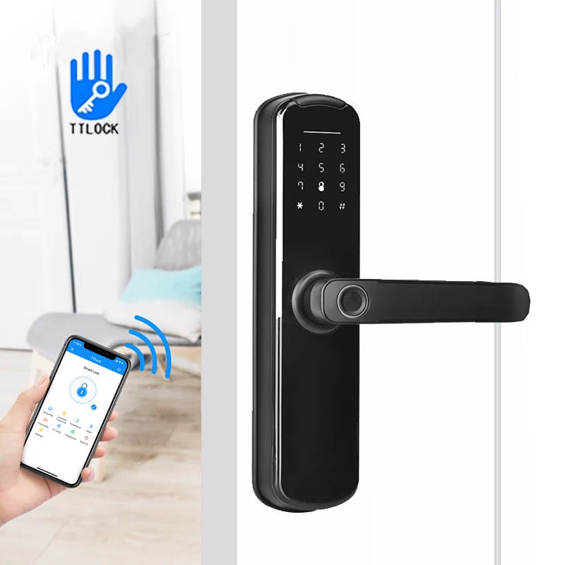 Smart Home Electronic Electric TT APP Wifi Smart Lock Digital Biometric Fingerprint Door Lock