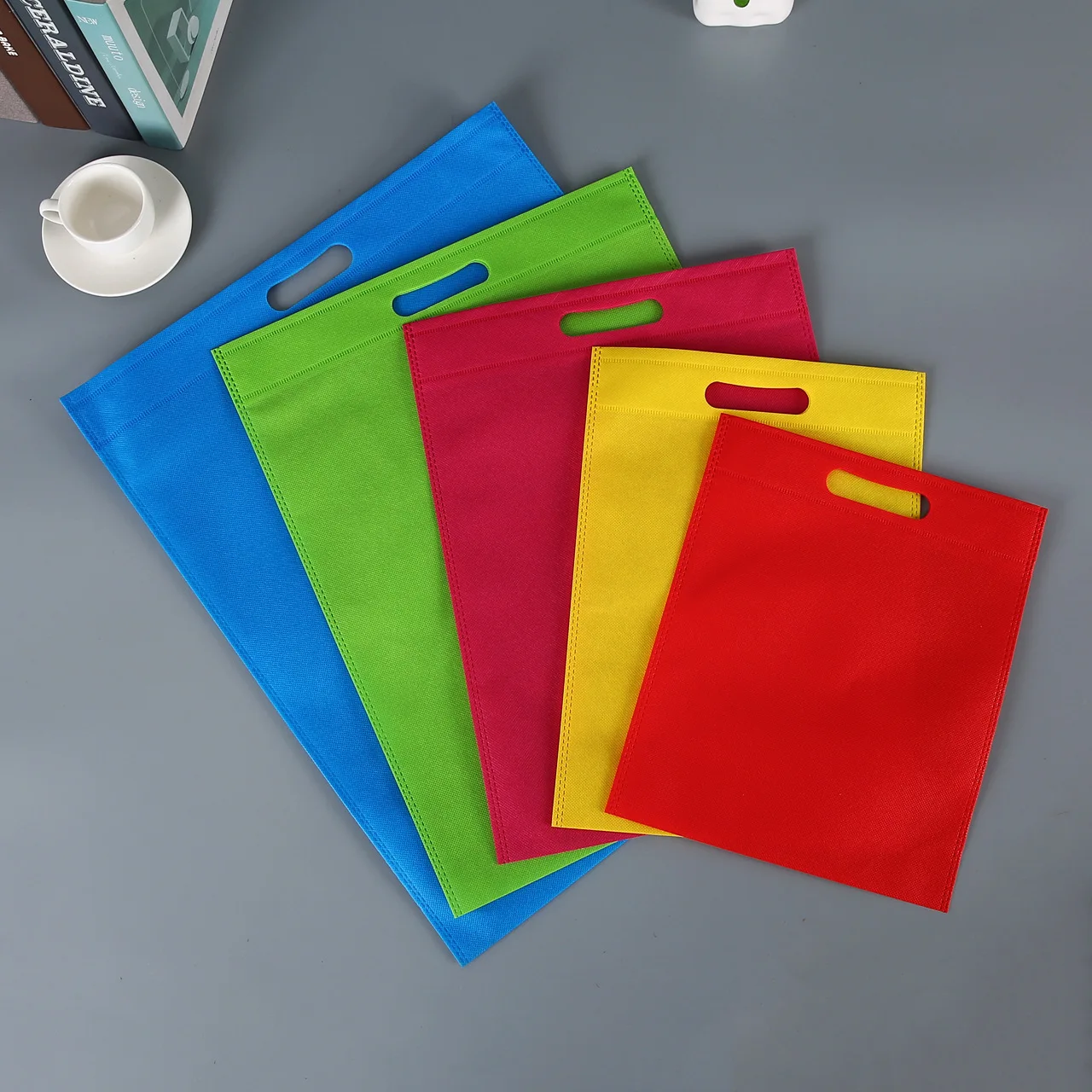 
non woven shopping bag with logo Eco Friendly reusable foldable grocery Supermarket large tote bags 