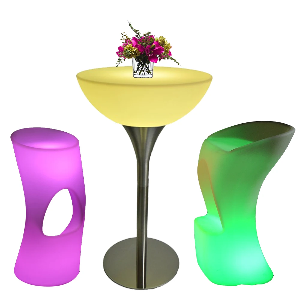 
garden patio nightclub led lights light up luminous LED CUBE chair seat for outdoor event party wedding 