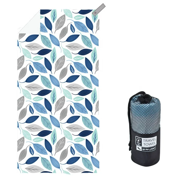 Micro Fiber Printed Oversized Large Luxury Pool Gym Customized RPET Beach Towel