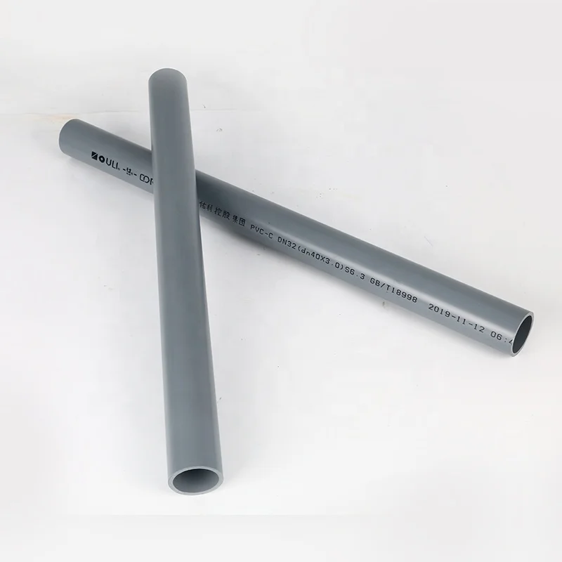 
CPVC Pipe for Chemical Industry Sch80 PVC-C Pipe High Temperature High Impact Pipe 