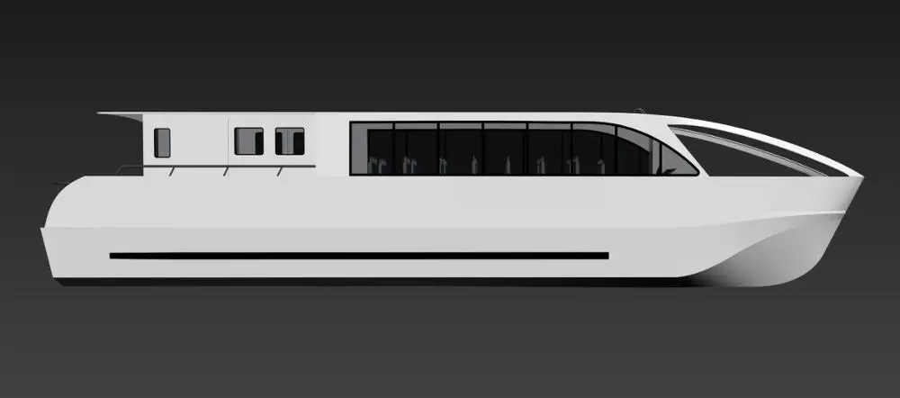 15m  50ft 50 seats  inboard engine5Aluminum catamaran passenger ferry  boat for sale