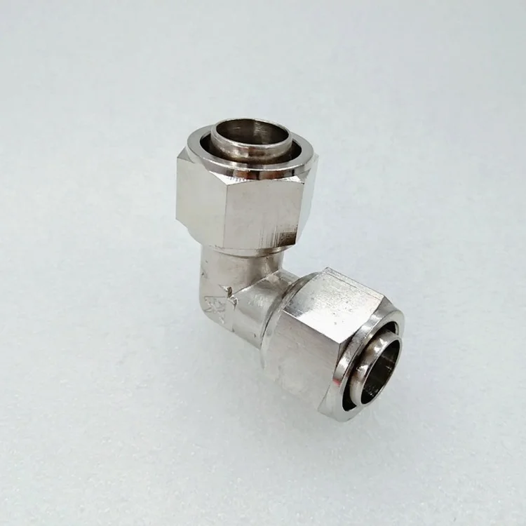 Горячая продажа продукции медь угол изгиба пуш-ап в соединителя воздушной линии фитинг для