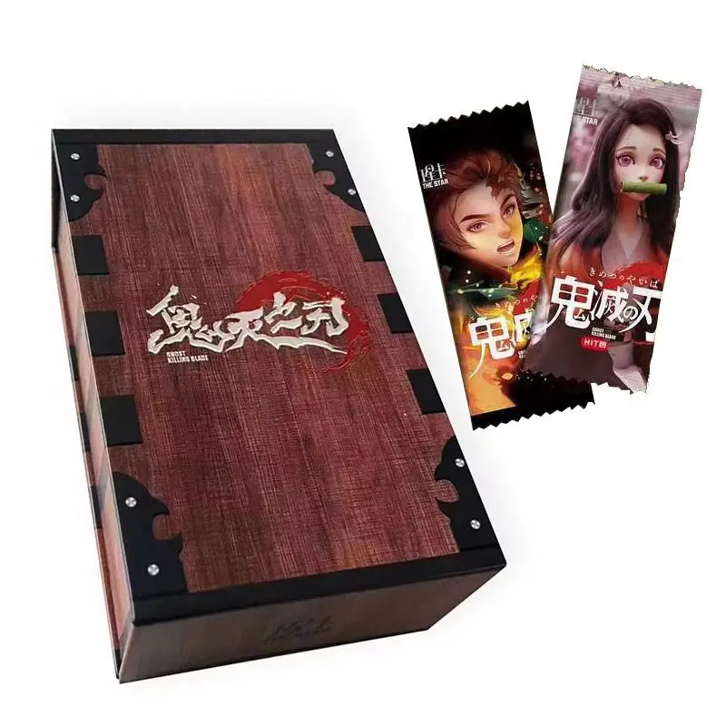 New Demon Slayer Collection Card TCG Anime Booster Pack Box Kimetsu No Yaiba Rare Cards Game Toy Kids Birthday Gift