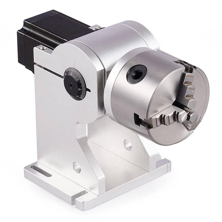 80mm Laser Engraving Machine Rotary Tool  Chuck Ring Jewelry Marking Tool Rotary Axis Attachment for Fiber Laser Engravers