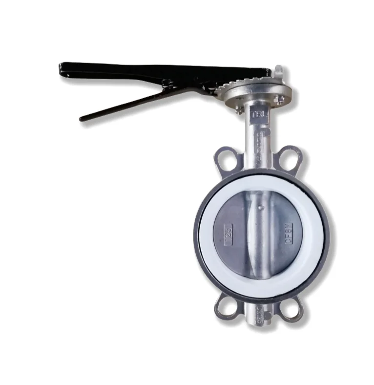 2.5 inch Stainless Steel CF8M CF8 Wafer Type Butterfly Valve Connection to Pn10/Pn16/Cl125/Cl150/JIS 10K
