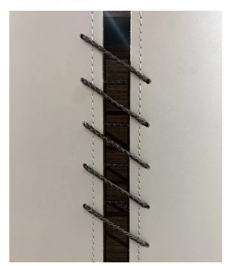 Mesa de centro leather surface granite flag stone top luxury tea table set modern furniture coffee table