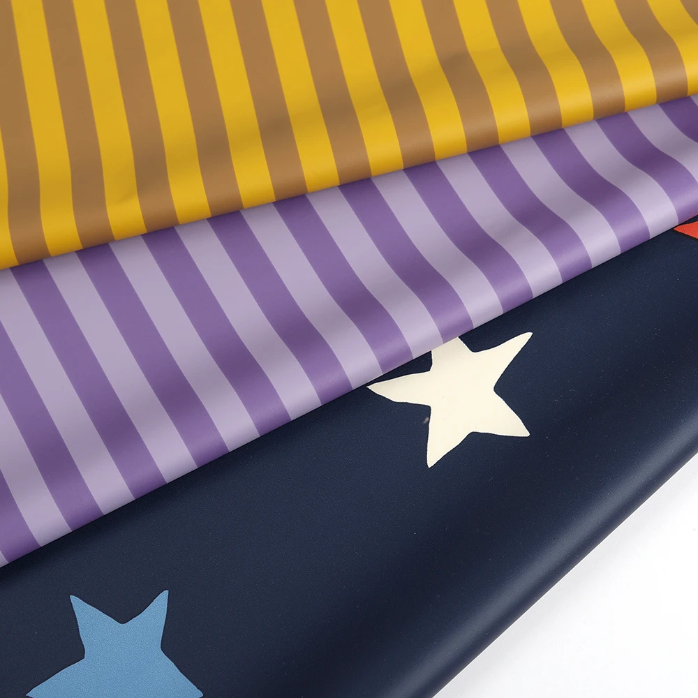 Популярный Лидер продаж, детский дождевик из синтетической кожи в желтую полоску, искусственная кожа высокого качества