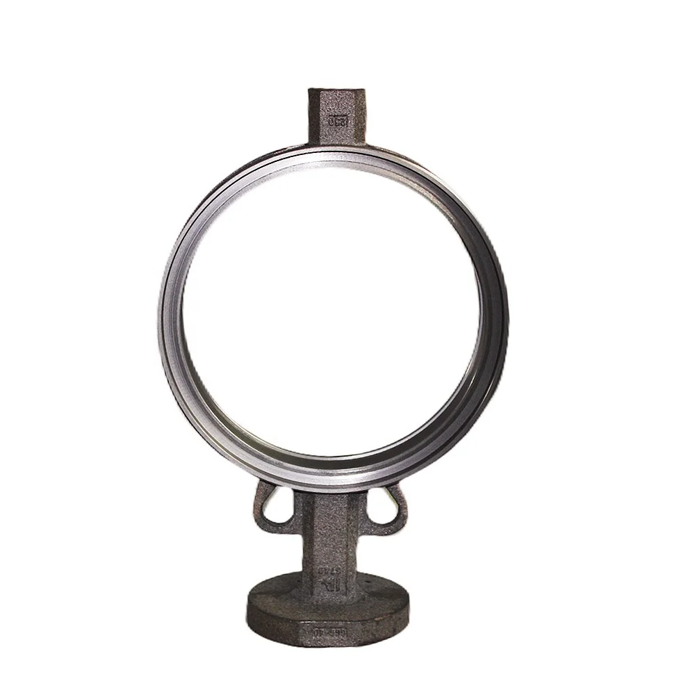 High performance wafer type cast iron butterfly valve body Handle Type Vertical Plate Ductile Iron Two Way butterfly valve body