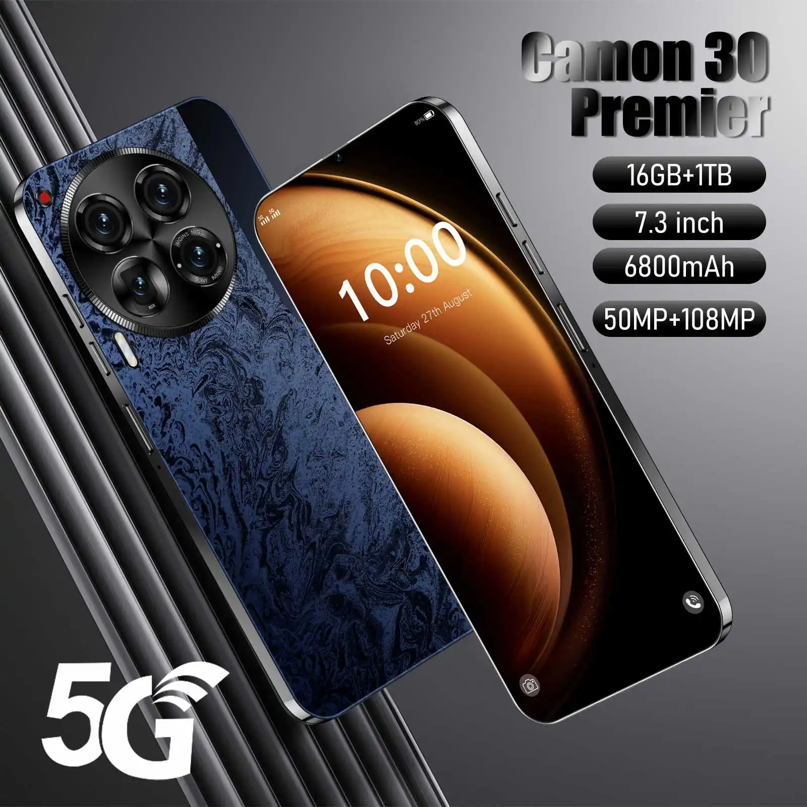 2024 Wholesale original Camon 30 Premier 5G smartphone 7.3 inch unlocking global version 4G 5G android mobile phones
