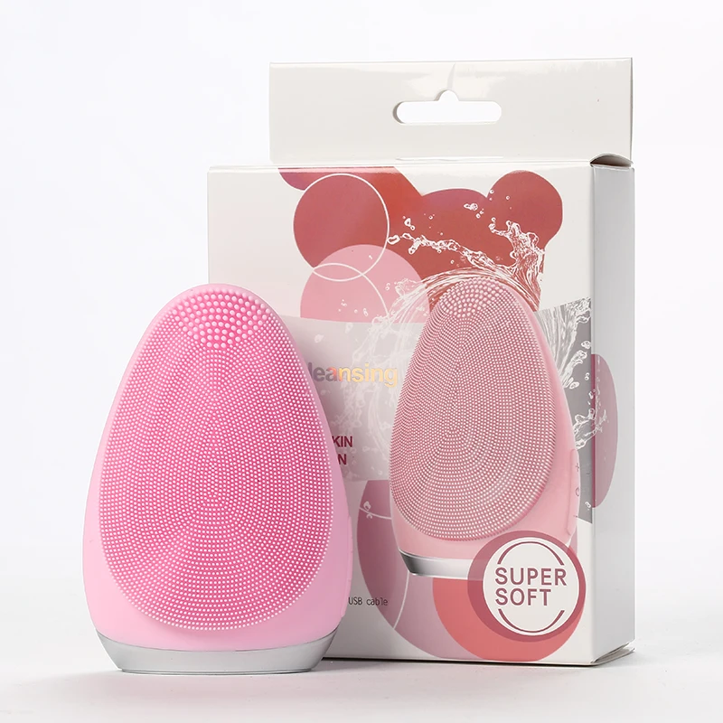 Best Silicone Facial Cleansing Face Cleansing Brush Sonic Electric Facial Deep Cleansing Brush Massager WaterProof Machine